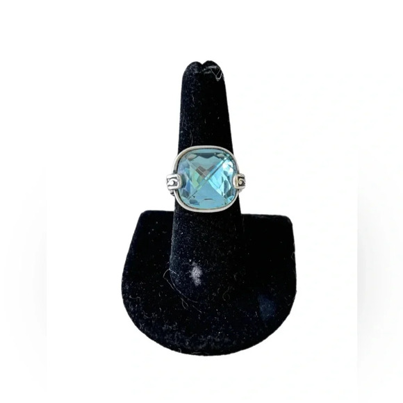 Brighton "VENUS RISING" Swarovski Crystal Solitaire Ring! Size 8 silver plated - Picture 5 of 8